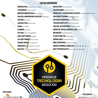 Presentamos a los galardonados con el Premios Nacional Tecnología Siglo XXI 2019