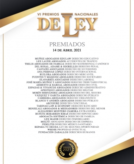 Estos son todos los premiados en la VI Gala de los Premios Nacionales de Ley