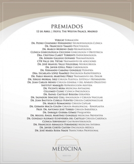 Estos son los galardonados en los Premios Nacionales de Medicina 2021