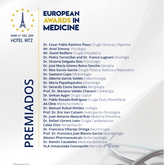Conozca todos los galardonados de los European Awards in Medicine 2019
