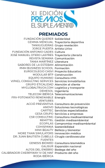 Estos son los premiados de la XI Edición de los Premios Nacionales El Suplemento